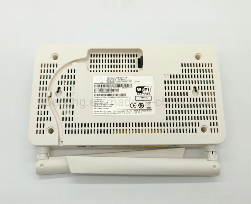 Δρομολογητής WiFi FTTH Ont ONU HS8546V5 Gpon Xpon Epon διαποδιαμορφωτών τιμών εργοστασίων με το οπτικό τερματικό δικτύων 4ge+1pots+1USB+WiFi